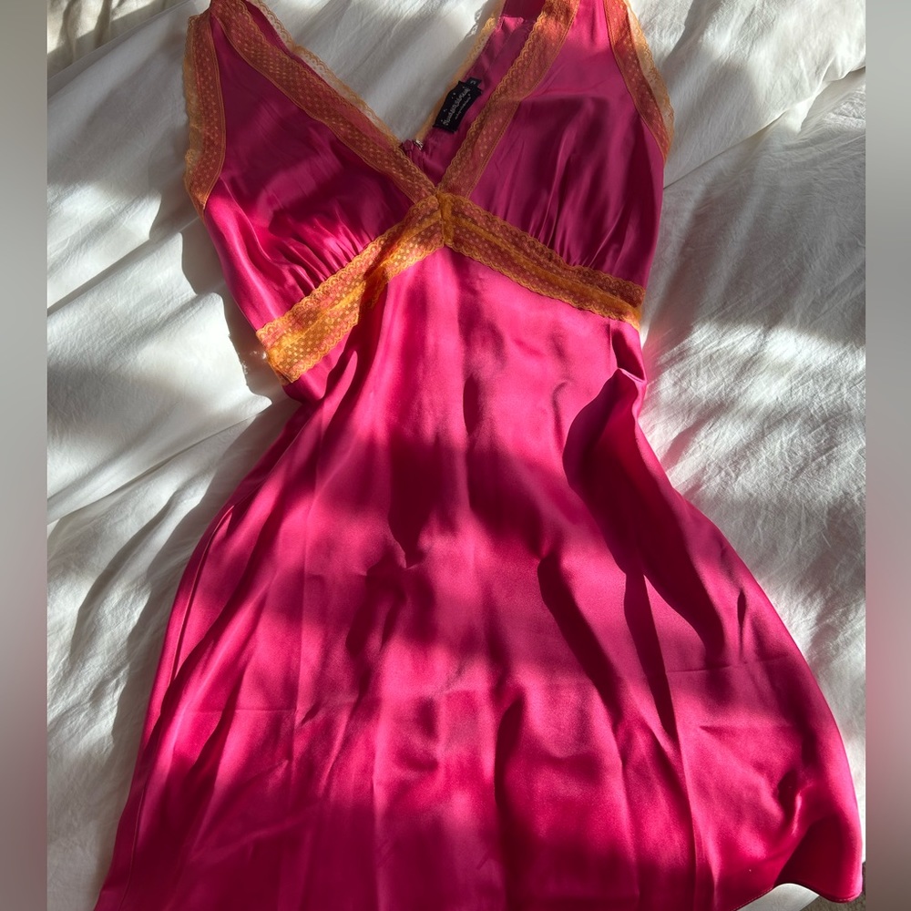 Pink mini dress